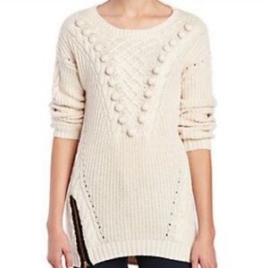 Anthropologie Ella Moss Cable Knit Sweater Size Small